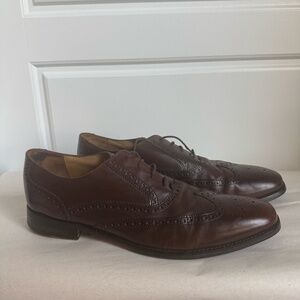 Cole Haan Leather Oxford Dress Shoes – Men’s Size 12 – Dark Brown